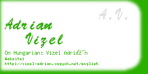 adrian vizel business card